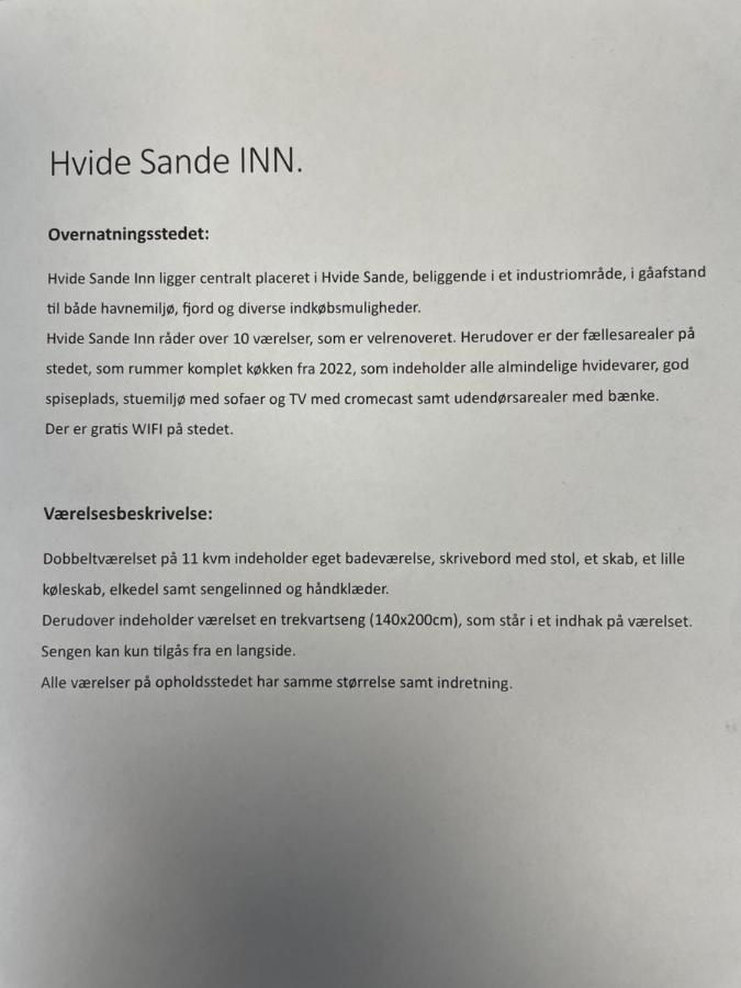 Hvide Sande Inn ภายนอก รูปภาพ